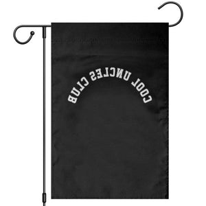 Cool Uncles Club Garden Flag Gifts For Uncle Retro Upside Down Text TS10 Black Print Your Wear
