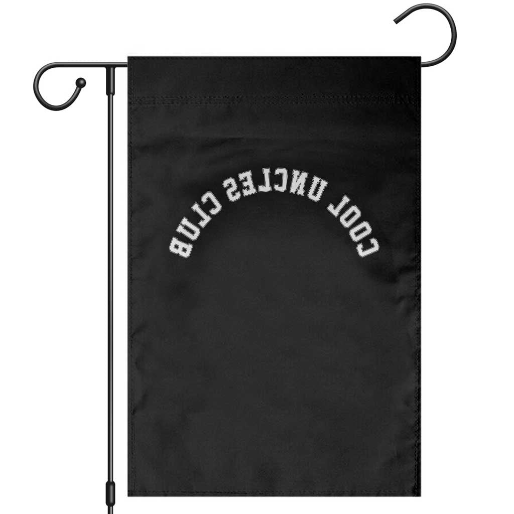Cool Uncles Club Garden Flag Gifts For Uncle Retro Upside Down Text TS10 Black Print Your Wear