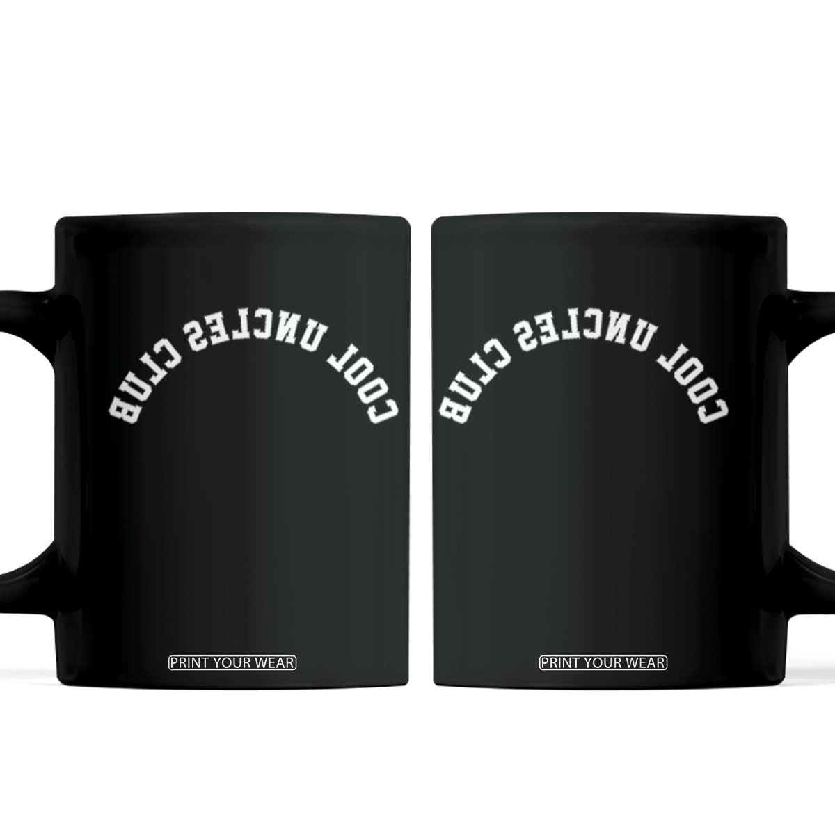 Cool Uncles Club Coffee Mug Gifts For Uncle Retro Upside Down Text