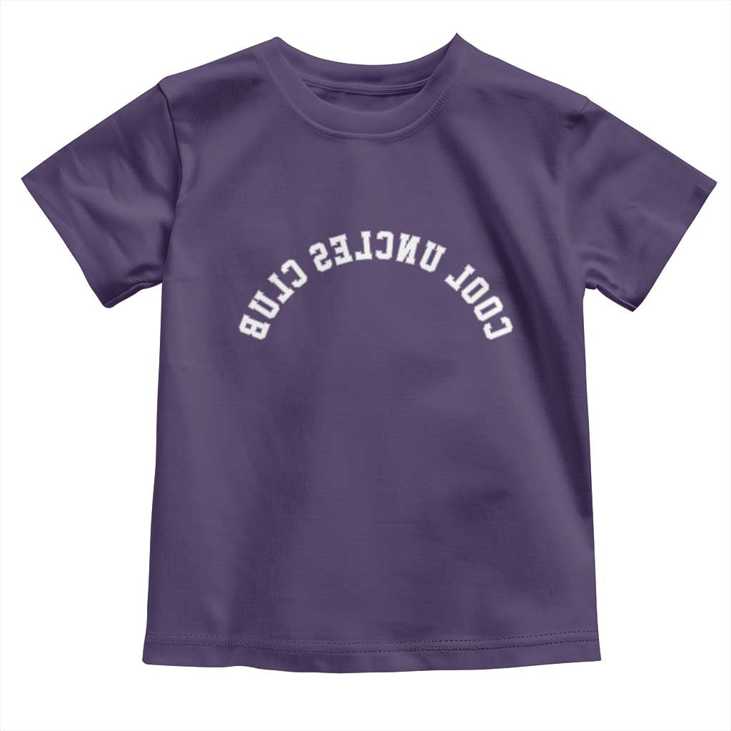 Cool Uncles Club Toddler T Shirt Gifts For Uncle Retro Upside Down Text TS10 Purple Print Your Wear