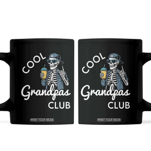 Cool Grandpas Club Coffee Mug Fathers Day Best Grandpa Skeleton