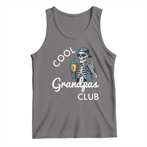 Cool Grandpas Club Tank Top Fathers Day Best Grandpa Skeleton