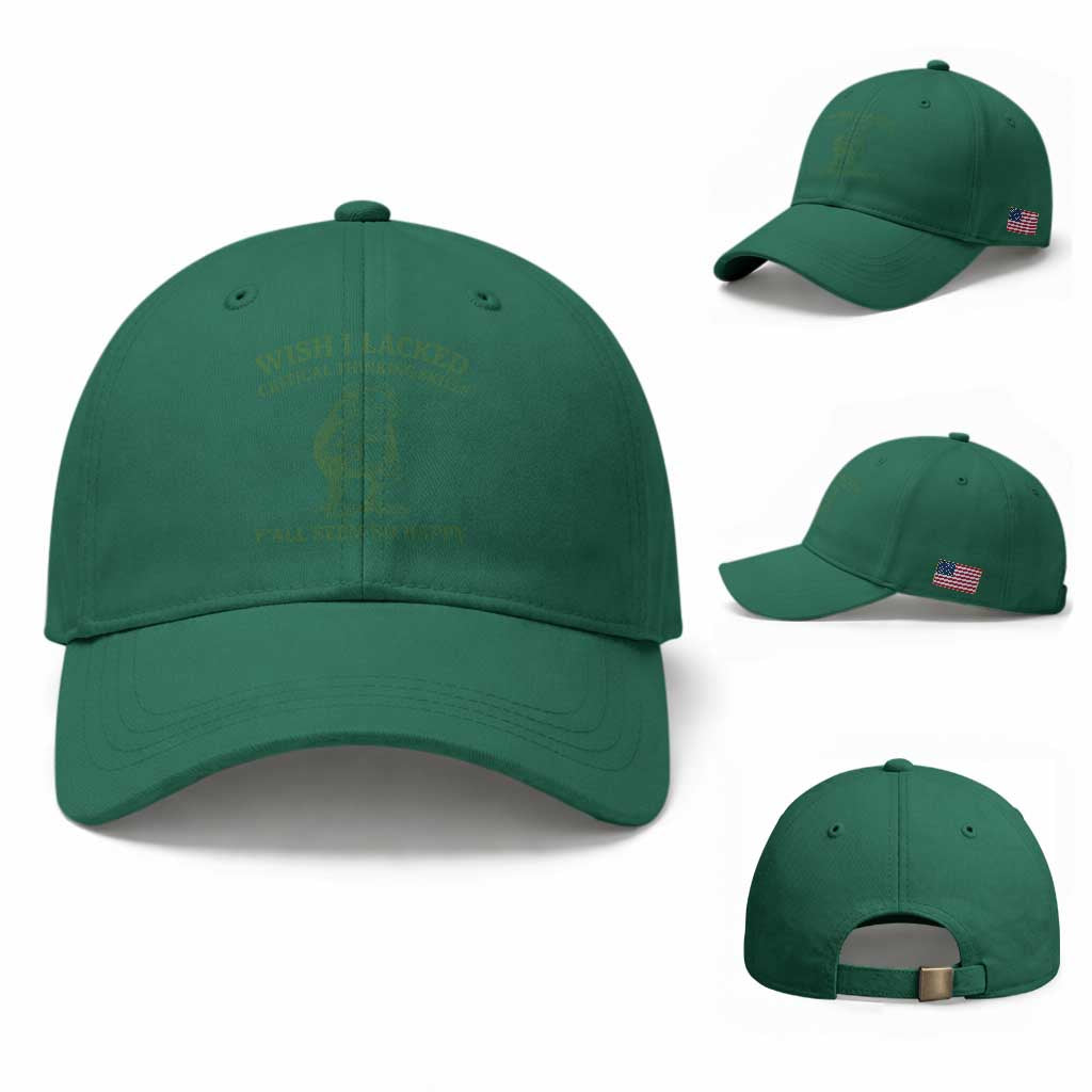 Sarcastic Overthinking Frog Coffee Meme Baseball Cap Wish I Lacked Critical Thinking Skills Y'all Seem So Happy