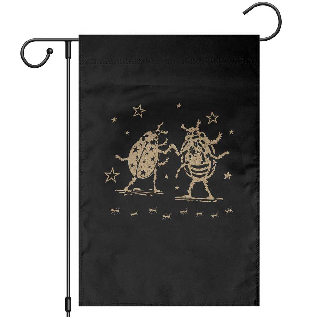 Dancing Lady Bugs Happy Little Insects Nature Lovers Garden Flag TS10 Black Print Your Wear