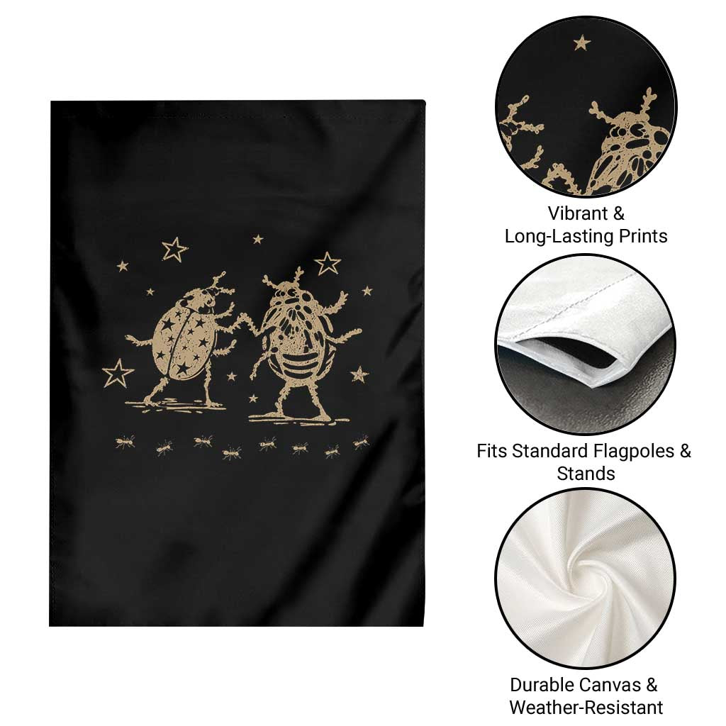 Dancing Lady Bugs Happy Little Insects Nature Lovers Garden Flag