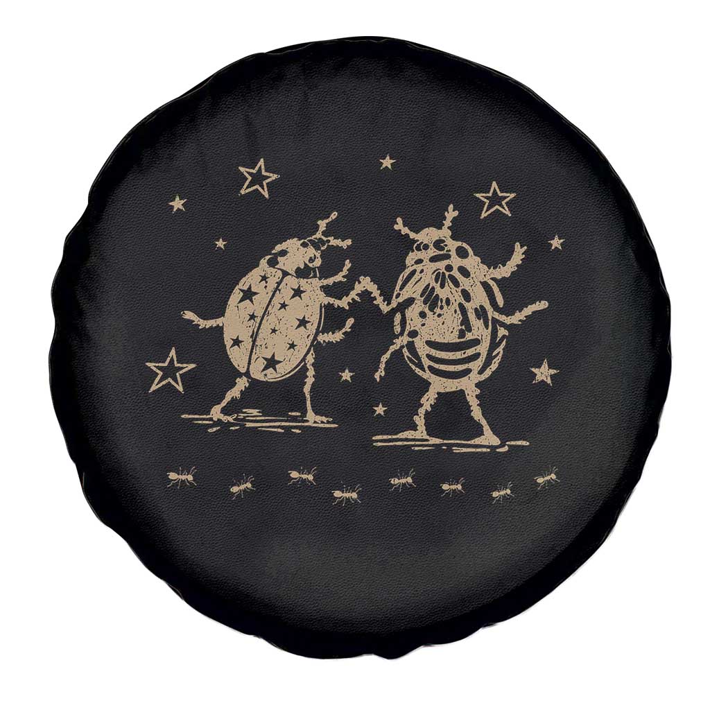 Dancing Lady Bugs Happy Little Insects Nature Lovers Spare Tire Cover