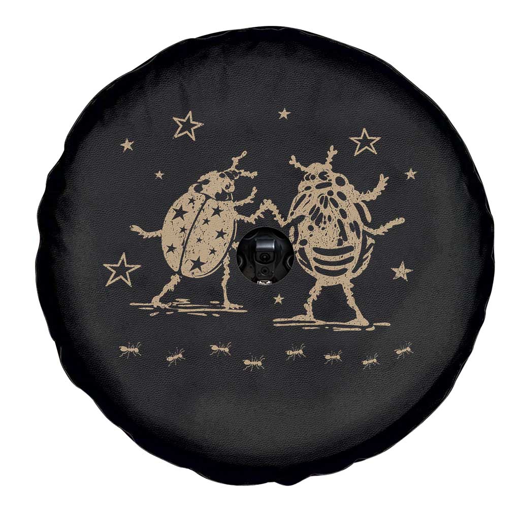 Dancing Lady Bugs Happy Little Insects Nature Lovers Spare Tire Cover
