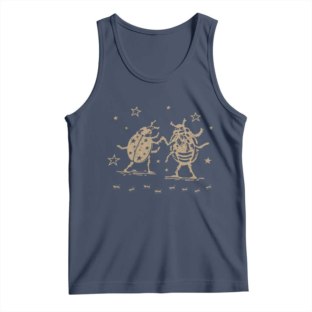 Dancing Lady Bugs Happy Little Insects Nature Lovers Tank Top