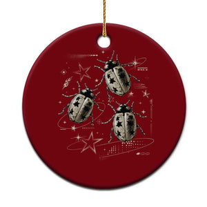 Cute Ladybug Y2k Grunge 2000s Alt 90s Vintage Star Dots Teen Ceramic Ornament