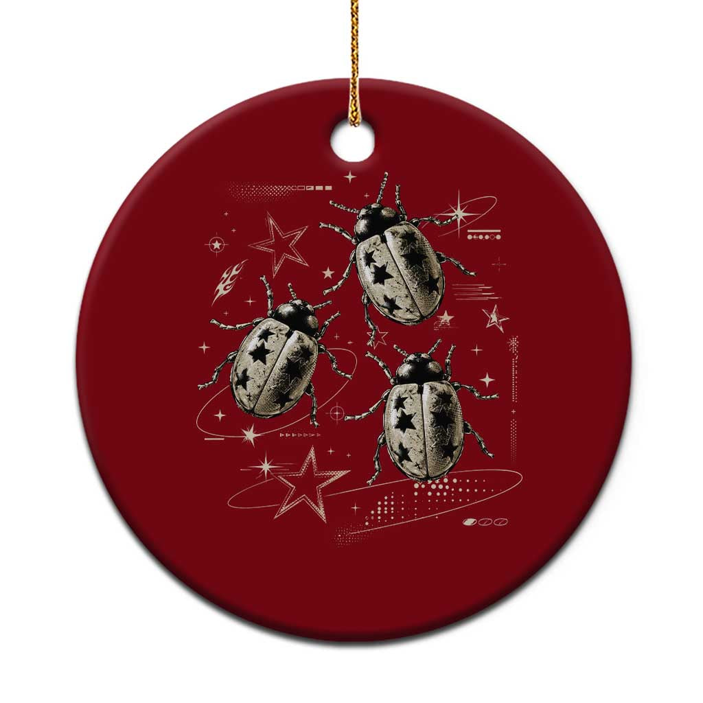 Cute Ladybug Y2k Grunge 2000s Alt 90s Vintage Star Dots Teen Ceramic Ornament TS10 1pc Red Print Your Wear