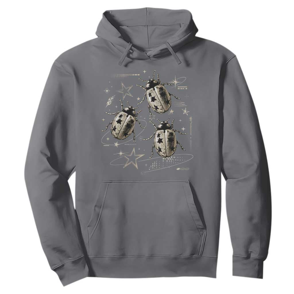 Cute Ladybug Y2k Grunge 2000s Alt 90s Vintage Star Dots Teen Hoodie