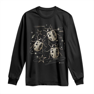 Cute Ladybug Y2k Grunge 2000s Alt 90s Vintage Star Dots Teen Long Sleeve Shirt