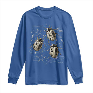 Cute Ladybug Y2k Grunge 2000s Alt 90s Vintage Star Dots Teen Long Sleeve Shirt