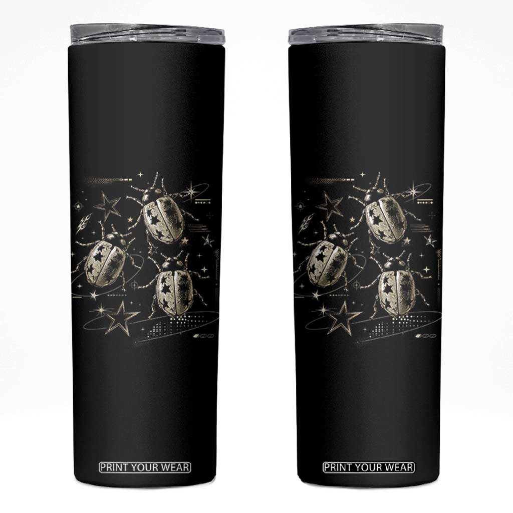 Cute Ladybug Y2k Grunge 2000s Alt 90s Vintage Star Dots Teen Skinny Tumbler TS10 Black Print Your Wear