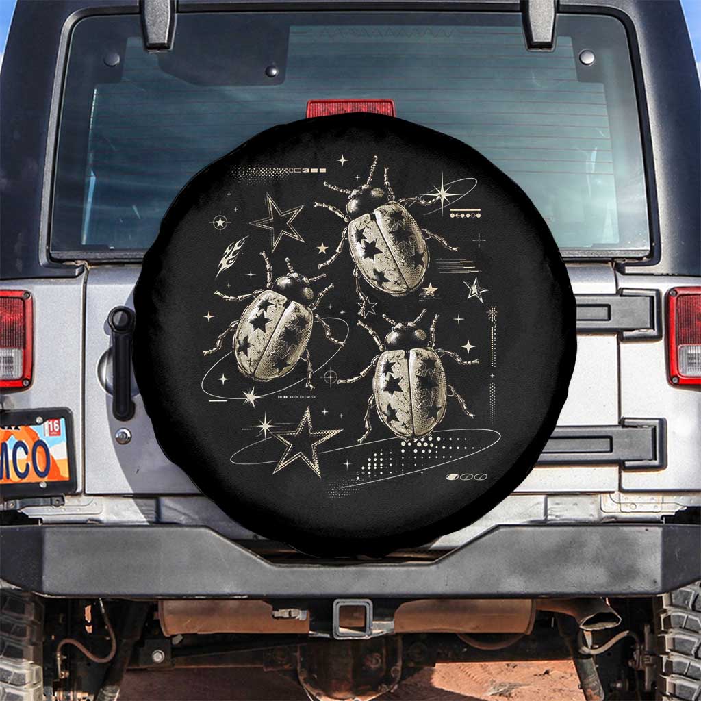 Cute Ladybug Y2k Grunge 2000s Alt 90s Vintage Star Dots Teen Spare Tire Cover