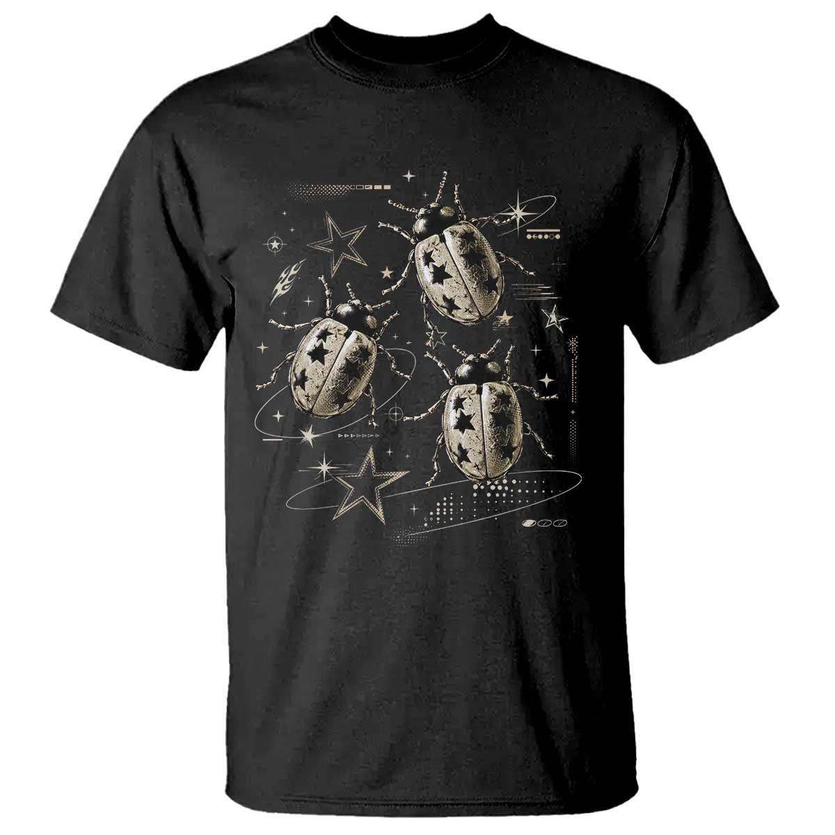 Cute Ladybug Y2k Grunge 2000s Alt 90s Vintage Star Dots Teen T Shirt
