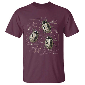 Cute Ladybug Y2k Grunge 2000s Alt 90s Vintage Star Dots Teen T Shirt