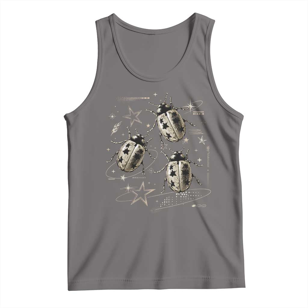 Cute Ladybug Y2k Grunge 2000s Alt 90s Vintage Star Dots Teen Tank Top