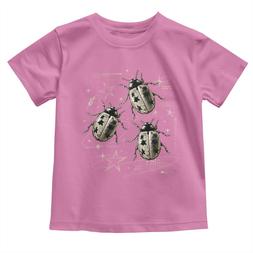 Cute Ladybug Y2k Grunge 2000s Alt 90s Vintage Star Dots Teen Toddler T Shirt