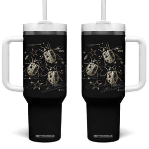 Cute Ladybug Y2k Grunge 2000s Alt 90s Vintage Star Dots Teen Tumbler With Handle