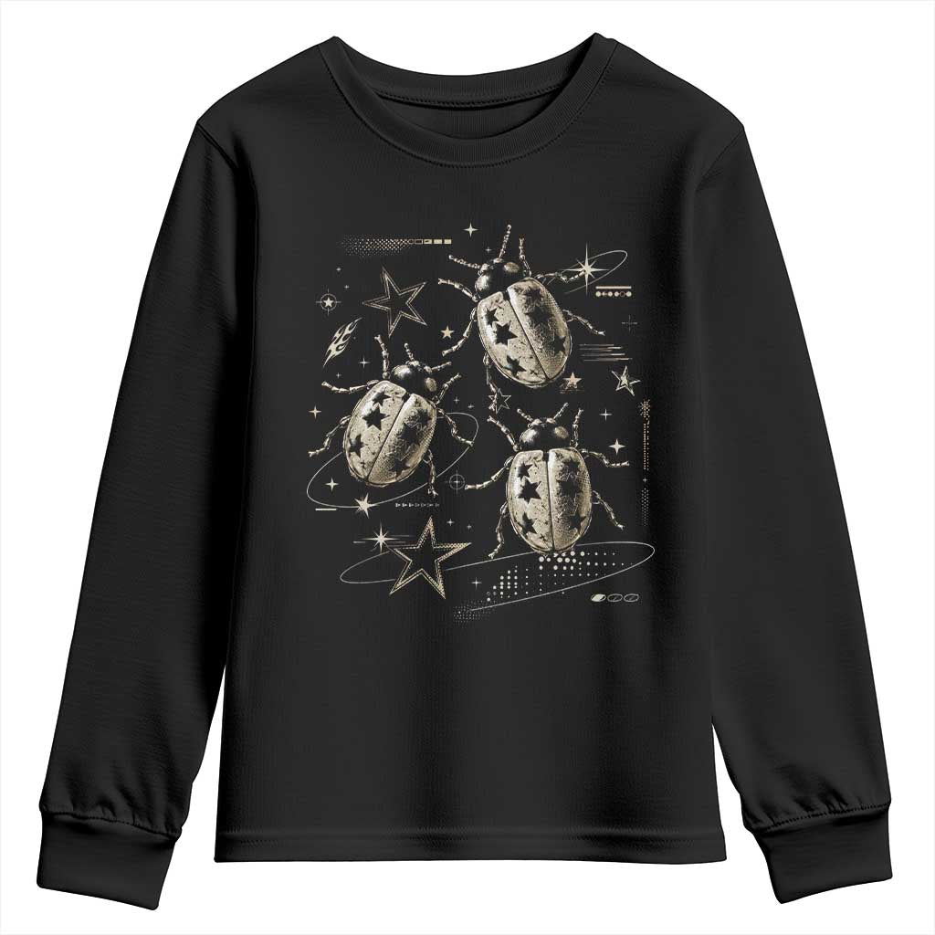 Cute Ladybug Y2k Grunge 2000s Alt 90s Vintage Star Dots Teen Youth Sweatshirt TS10 Black Print Your Wear