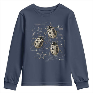 Cute Ladybug Y2k Grunge 2000s Alt 90s Vintage Star Dots Teen Youth Sweatshirt