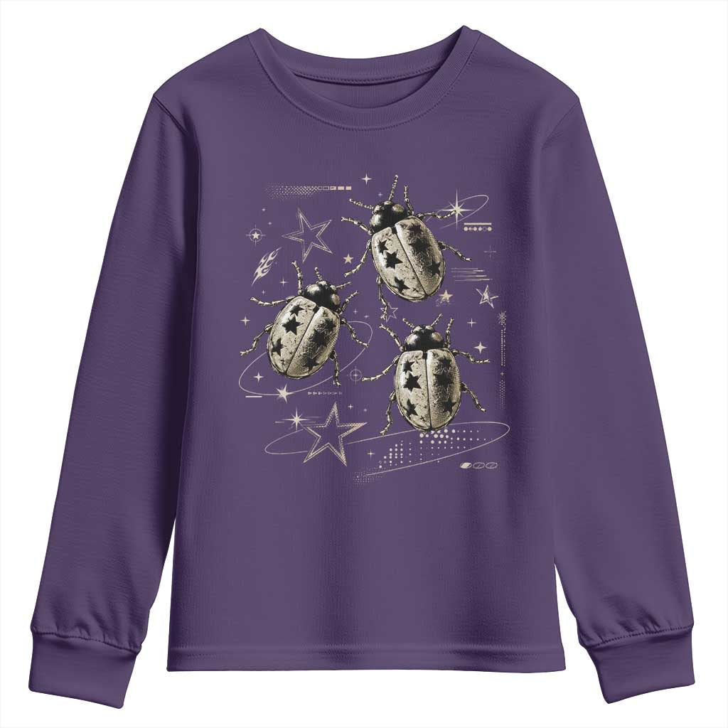 Cute Ladybug Y2k Grunge 2000s Alt 90s Vintage Star Dots Teen Youth Sweatshirt
