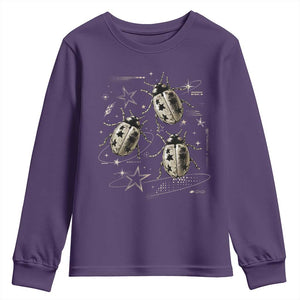 Cute Ladybug Y2k Grunge 2000s Alt 90s Vintage Star Dots Teen Youth Sweatshirt