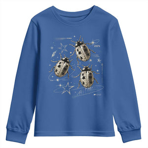 Cute Ladybug Y2k Grunge 2000s Alt 90s Vintage Star Dots Teen Youth Sweatshirt