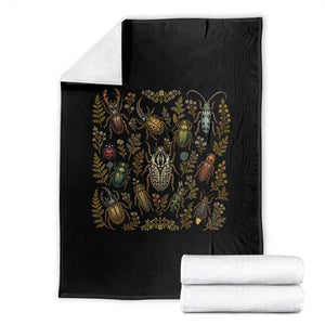 Insect Bug Collection Collector Entomologist Entomology Throw Blanket