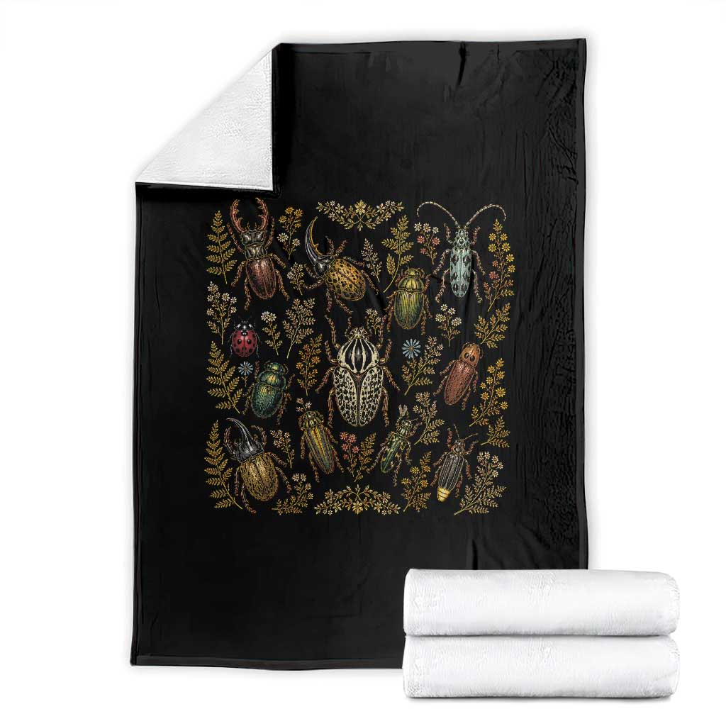 Insect Bug Collection Collector Entomologist Entomology Throw Blanket TS10 Black Print Your Wear