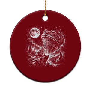 Frog Moon Ceramic Ornament Vintage 90s Frog Howling to Moon Parody Meme