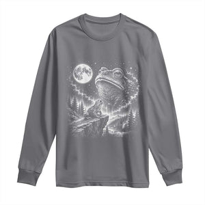 Frog Moon Long Sleeve Shirt Vintage 90s Frog Howling to Moon Parody Meme