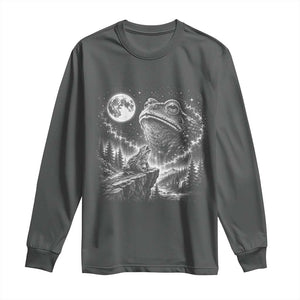 Frog Moon Long Sleeve Shirt Vintage 90s Frog Howling to Moon Parody Meme
