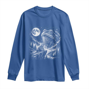 Frog Moon Long Sleeve Shirt Vintage 90s Frog Howling to Moon Parody Meme