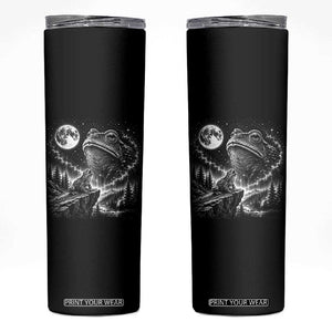 Frog Moon Skinny Tumbler Vintage 90s Frog Howling to Moon Parody Meme