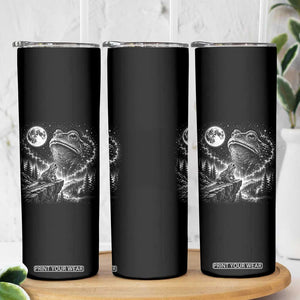 Frog Moon Skinny Tumbler Vintage 90s Frog Howling to Moon Parody Meme