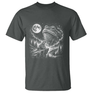 Frog Moon T Shirt Vintage 90s Frog Howling to Moon Parody Meme