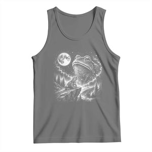 Frog Moon Tank Top Vintage 90s Frog Howling to Moon Parody Meme