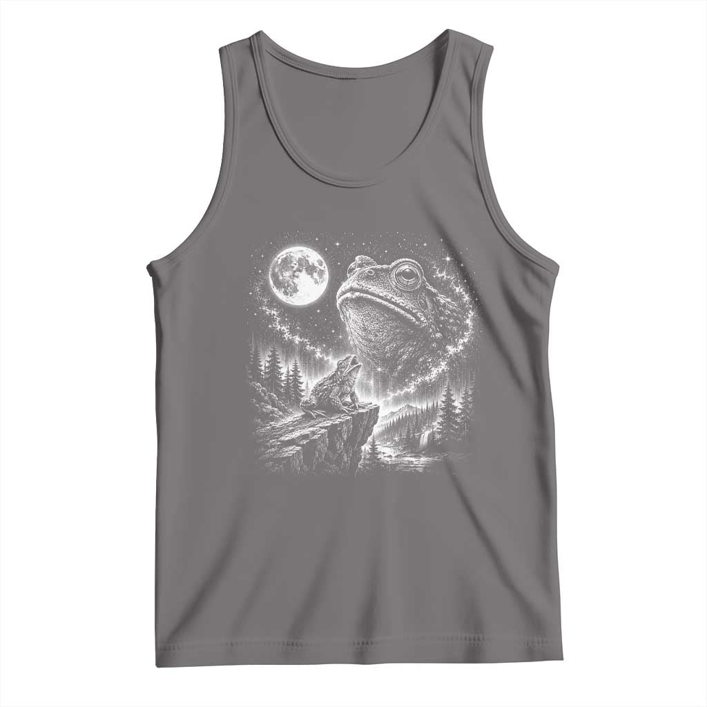 Frog Moon Tank Top Vintage 90s Frog Howling to Moon Parody Meme