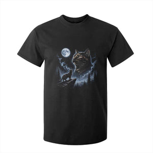 Tortoiseshell Cat Howling To The Moon T Shirt For Kid Tortie Cat Lover 90s Retro