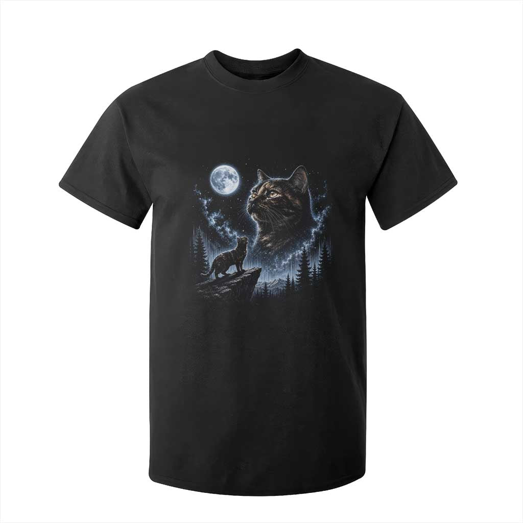 Tortoiseshell Cat Howling To The Moon T Shirt For Kid Tortie Cat Lover 90s Retro TS10 Black Print Your Wear