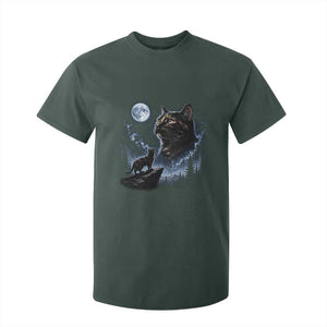 Tortoiseshell Cat Howling To The Moon T Shirt For Kid Tortie Cat Lover 90s Retro