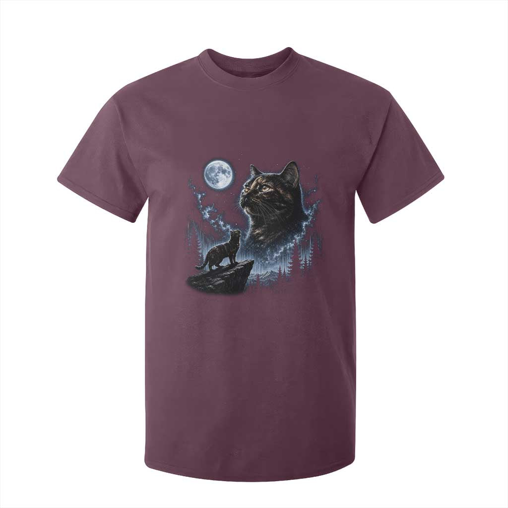 Tortoiseshell Cat Howling To The Moon T Shirt For Kid Tortie Cat Lover 90s Retro