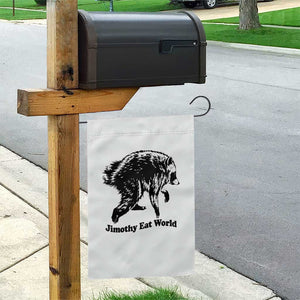 Jimothy Eat World Funny Viral Raccoon Seattle Trash Panda Garden Flag