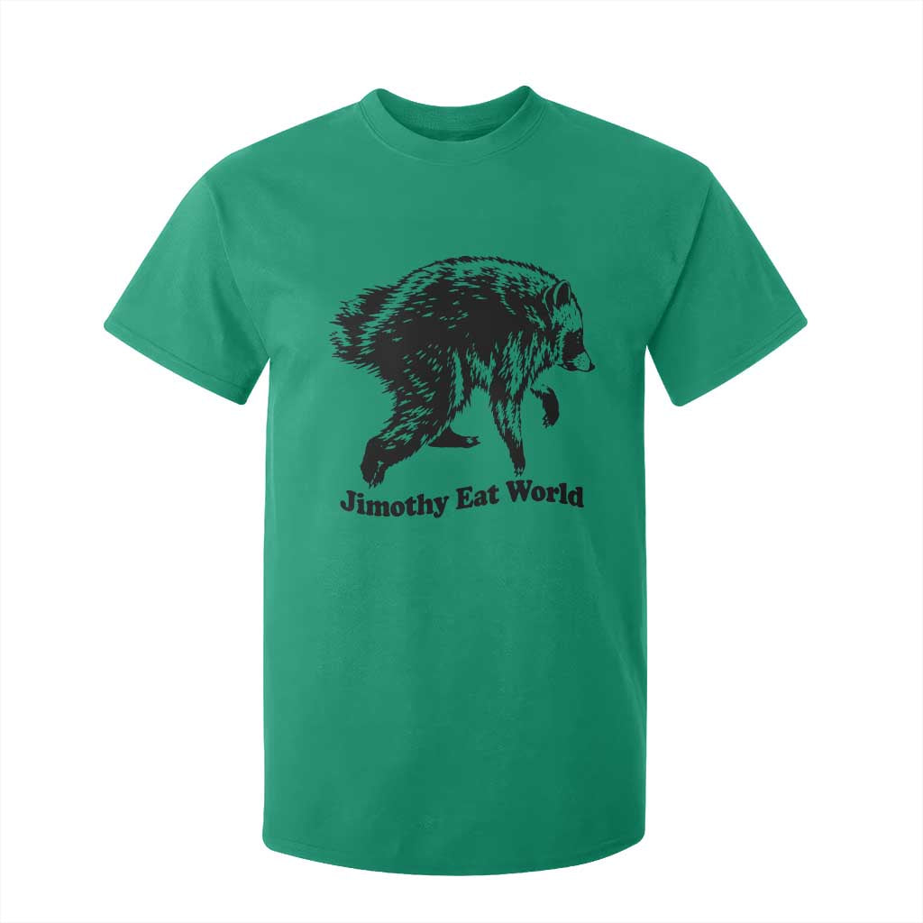 Jimothy Eat World Funny Viral Raccoon Seattle Trash Panda T Shirt For Kid