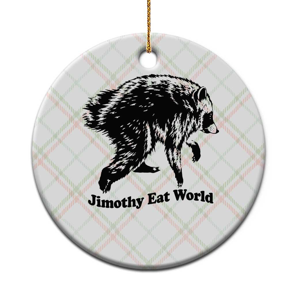 Jimothy Eat World Funny Viral Raccoon Seattle Trash Panda Ceramic Ornament