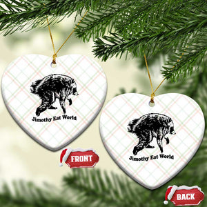 Jimothy Eat World Funny Viral Raccoon Seattle Trash Panda Ceramic Ornament