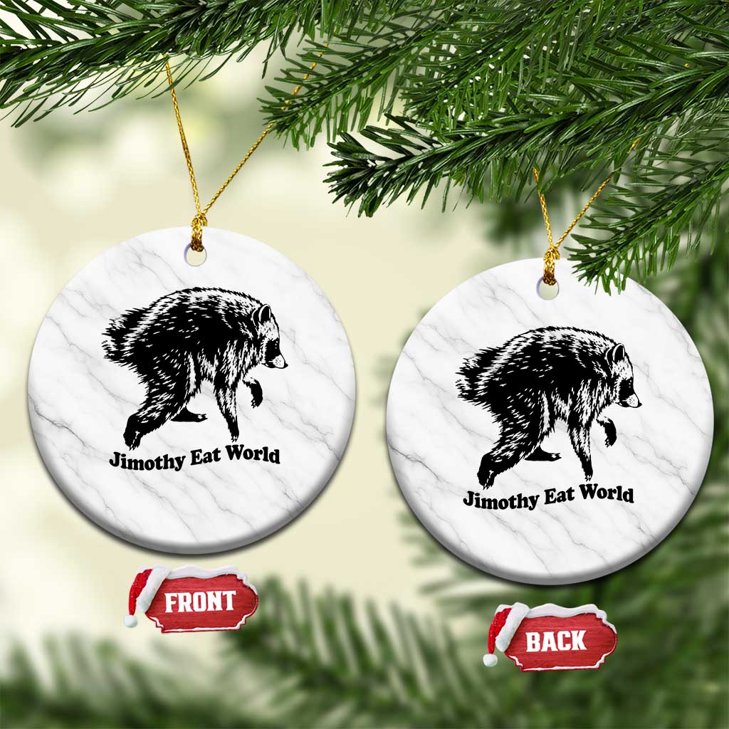 Jimothy Eat World Funny Viral Raccoon Seattle Trash Panda Ceramic Ornament TS10 1pc White Marble Print Your Wear