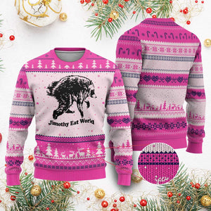 Jimothy Eat World Funny Viral Raccoon Seattle Trash Panda Ugly Christmas Sweater